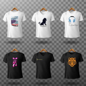 Various t-shirt designs